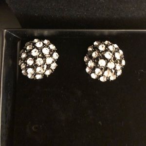 Rhinestone earrings (for pierced ears)